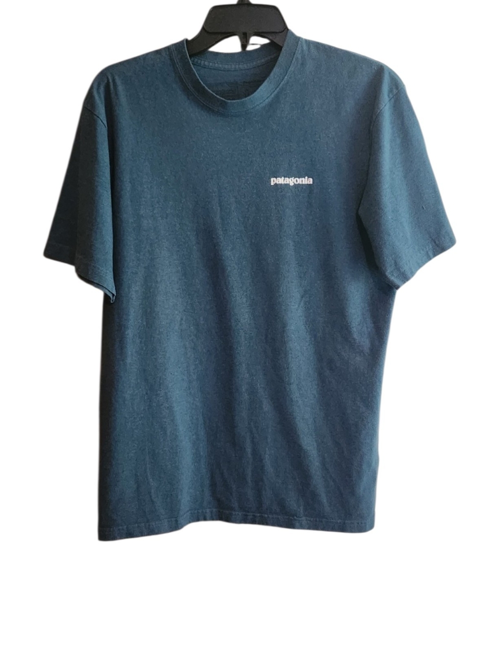 Patagonia P6 Logo Responsibili-tee Short Sleeve Crewneck Teal Blue